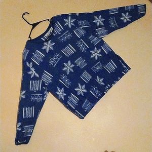 Kathy Ireland Soft blue Snowflake Sweater